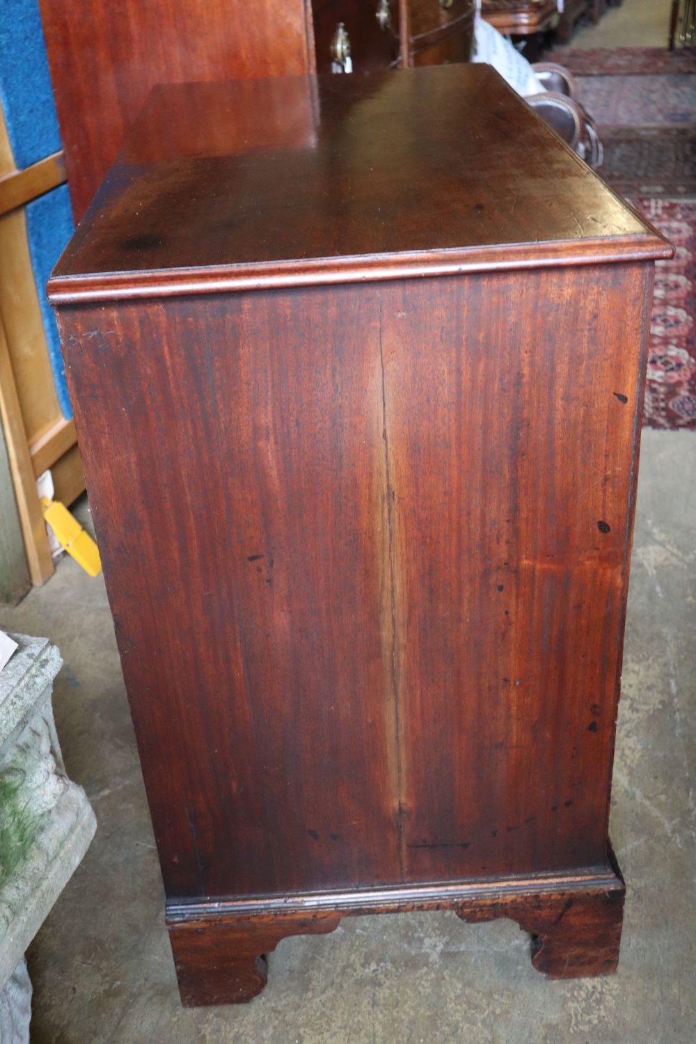 A George III mahogany chest, width 94cm depth 51cm height 91cm